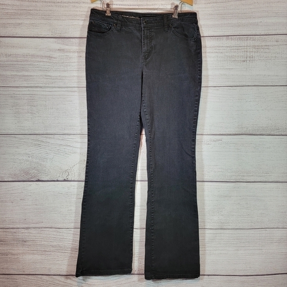 NORMA Kamali Wide Leg Jeans Washed Black Soot Size 10 Average - Picture 1 of 5